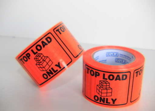 5.064: Stylus "Top Load Only" Vinyl Tear & Stick Warning Label